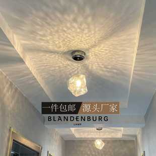 时尚 饰家居走廊过道吊灯冰块小吊灯玄关现代简约吊线灯 设计个性 装