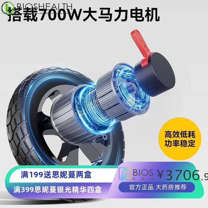 好哥电动轮椅智能全自动便携式老人专用折叠轻便大马力700w代步车