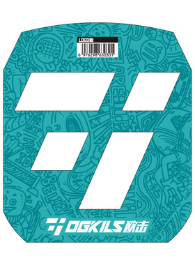 OGKILS欧击羽毛球拍LOGO板