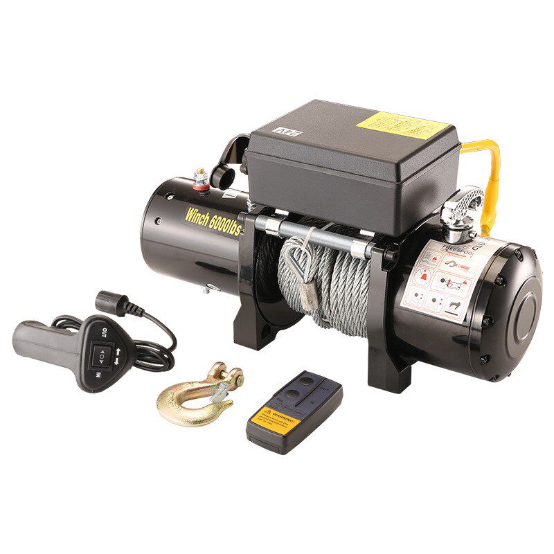 电动绞盘12v24lv车载小型吊机越野汽车用自救电动葫芦卷扬机脱困