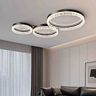 轻奢2024年新款 意式 冰裂纹设计师客厅灯led吸顶灯大气卧室灯