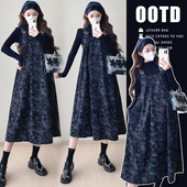 时尚 孕妇春装 套装 春秋款 气质孕妈妈潮妈穿搭两件套 连衣裙2026新款