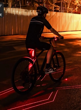 适用迪卡侬自行车EXPL500/520/50/540夜骑激光智能后尾灯配件大全