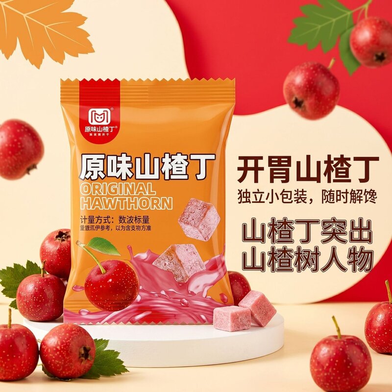多口味山楂丁散装 西梅酸奶桑葚原味山楂粒办公室解馋酸甜小零食