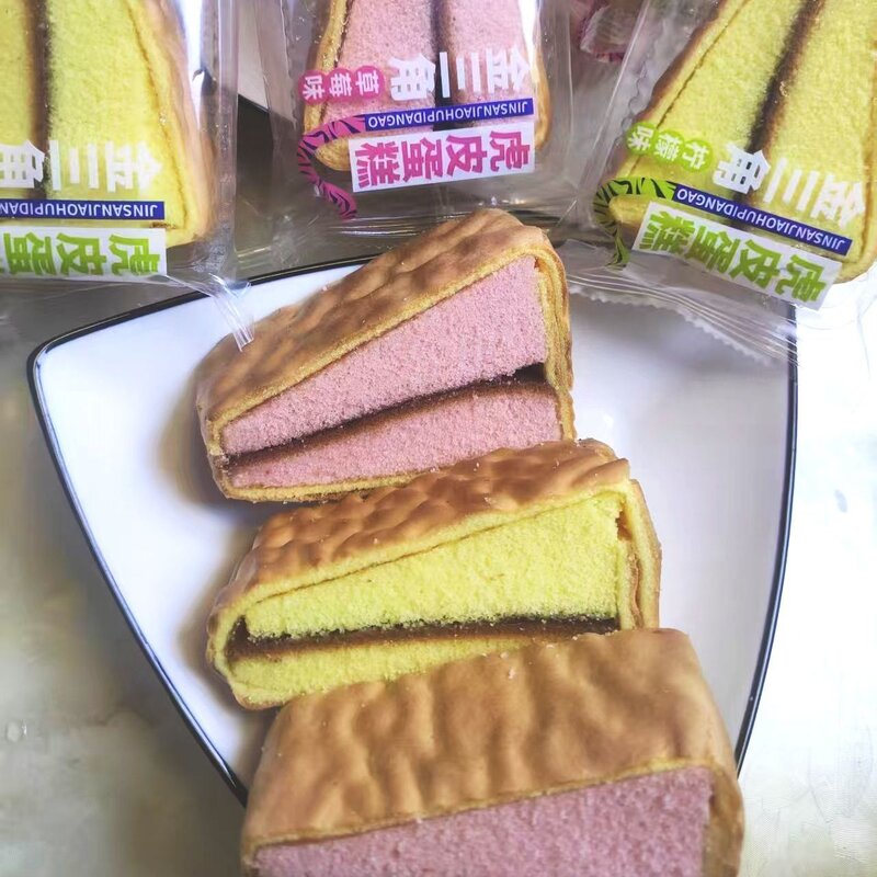 虎皮蛋糕营养早餐三角糕点甜品懒人面包代餐学生零食休闲点心整箱