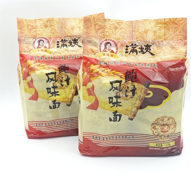 满姨鲍汁风味面鲍汁面客家腌面波纹面包装1.073千克