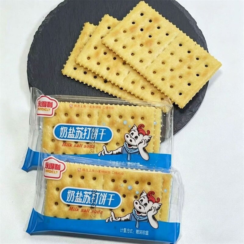 永得利葱香奶盐苏打饼干咸香发酵薄脆低卡奶盐味咸味口感酥脆海盐