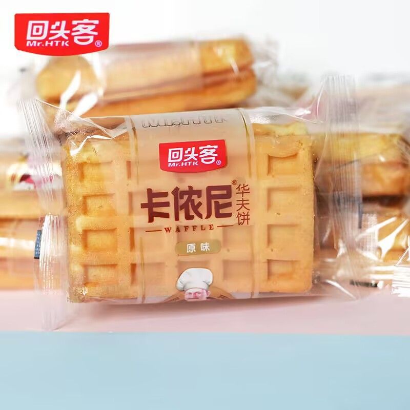 7月回头客华夫饼整箱5斤价早餐零食下午茶点心小吃