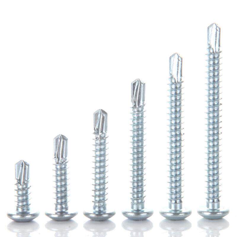 十字盘头钻尾螺丝国标圆头自钻自攻燕尾螺丝自攻钉m4.24.8镀锌国