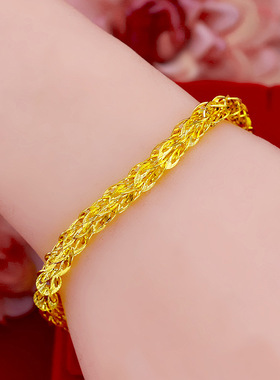 越南沙金首饰金店同款手链保色凤尾手链女款新款轻奢高级感