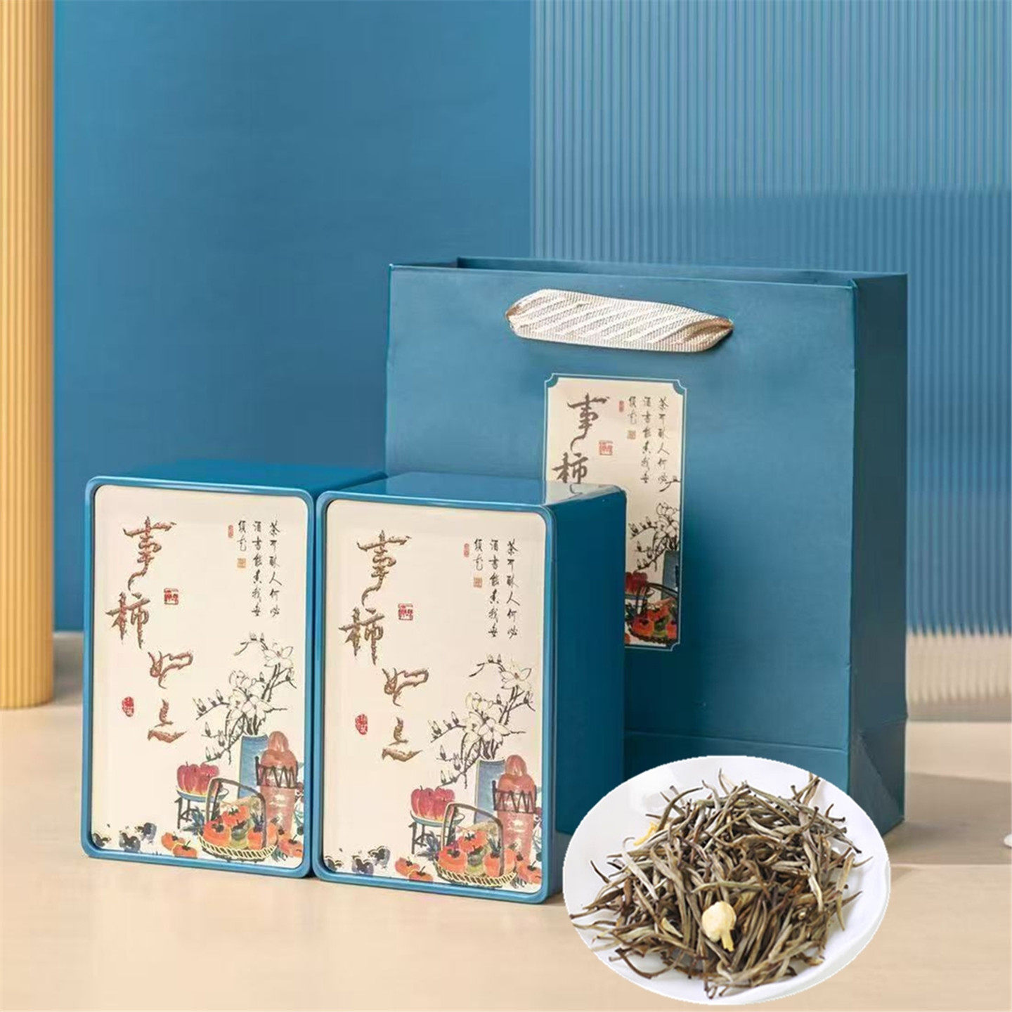 崂卓2026新茶茉莉花茶踏雪兰飞清雅花香茉莉花茶袋装200g送礼