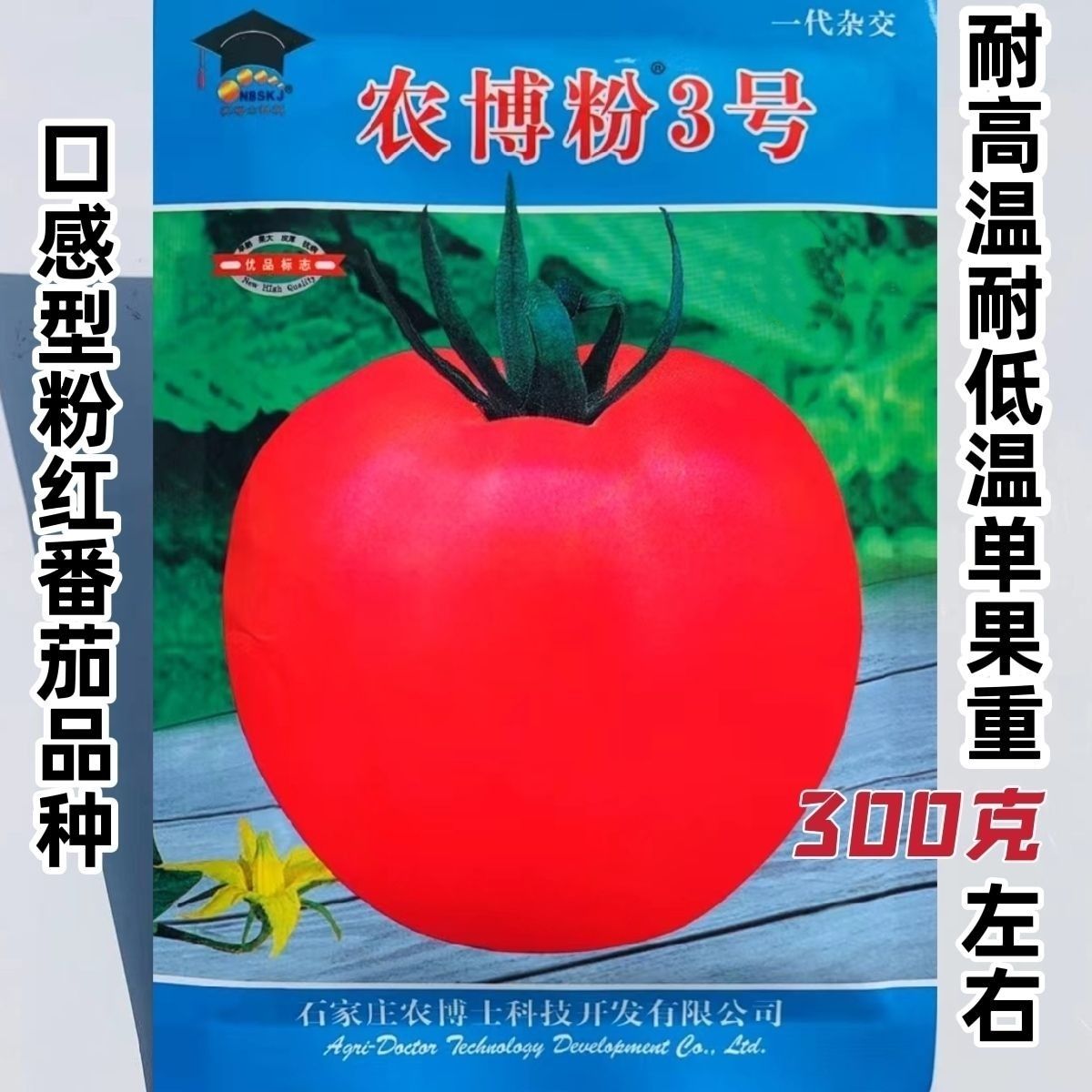 农博粉3号番茄种子无限生长粉红大果高产耐热西红柿籽农家蔬菜种