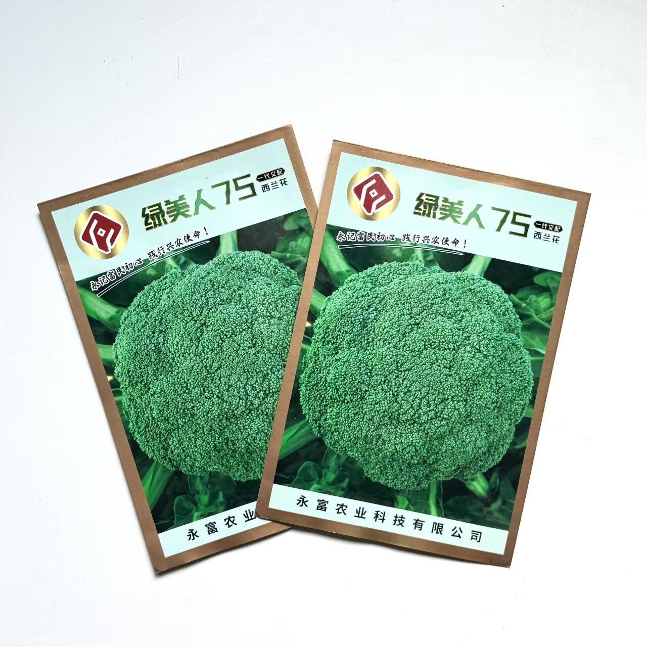 绿美人75中熟青梗花椰菜西兰花种子花球高圆型耐寒适应广大田种孑