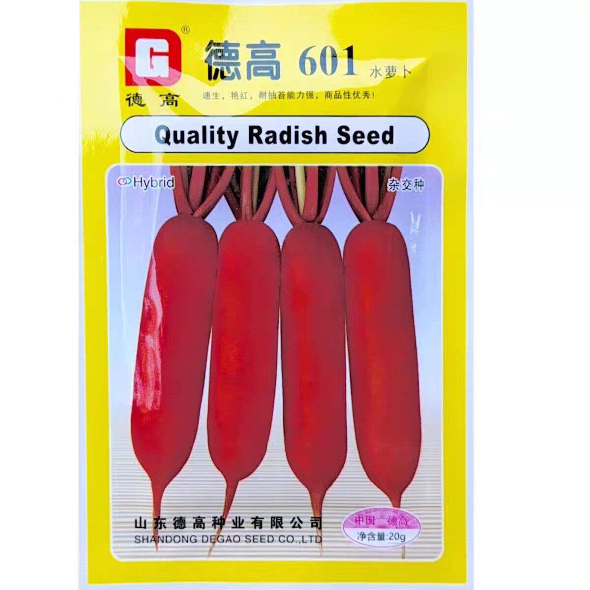 601水萝卜种子早熟高产耐热耐寒红皮肉质细嫩不慷心水萝卜种