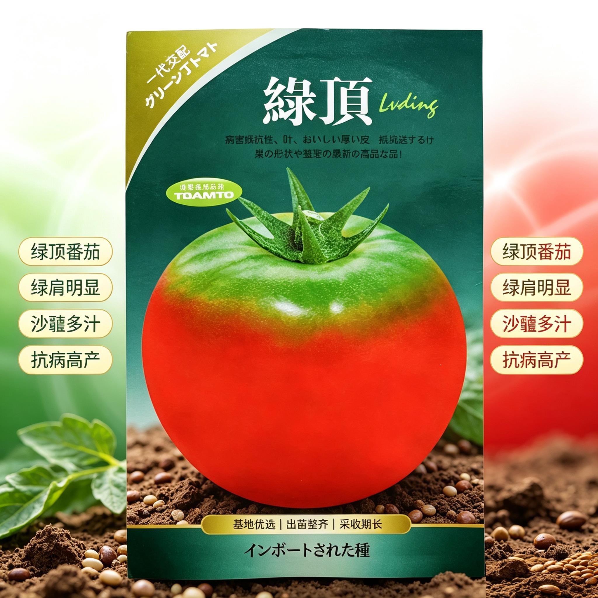 绿顶草莓番茄种子东北铁皮柿子超甜大番茄阳台大田春秋冬四季蔬菜