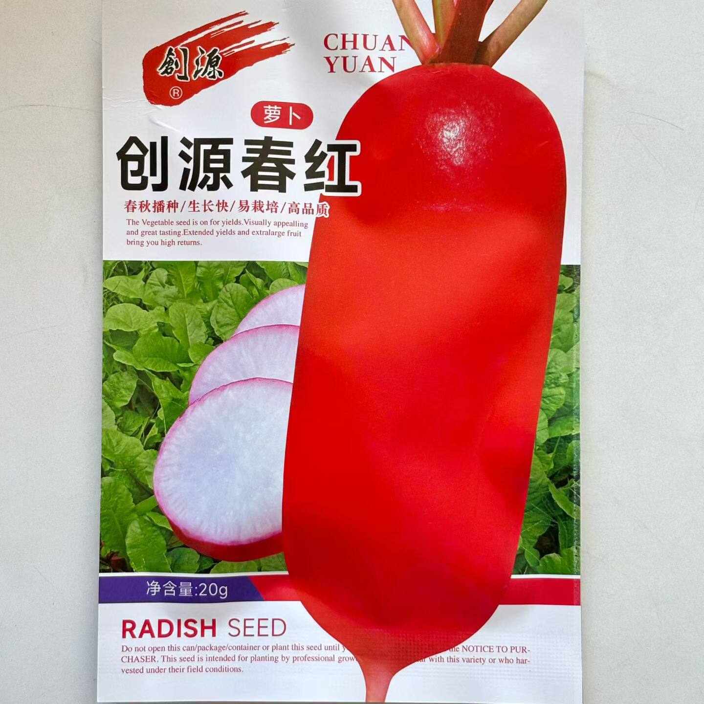 春红水萝卜种子蔬菜种孑春秋季种庭院水果红皮水萝卜种籽