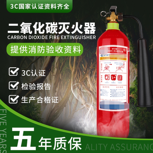 手提式二氧化碳灭火器CO2干冰灭火器2/3/5/7KG配电机房消防专用-封面