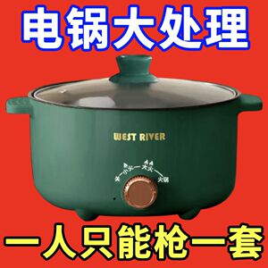 德国全自动一体式电火锅家用电炒锅多功能小电煮锅宿舍蒸煮炒电锅