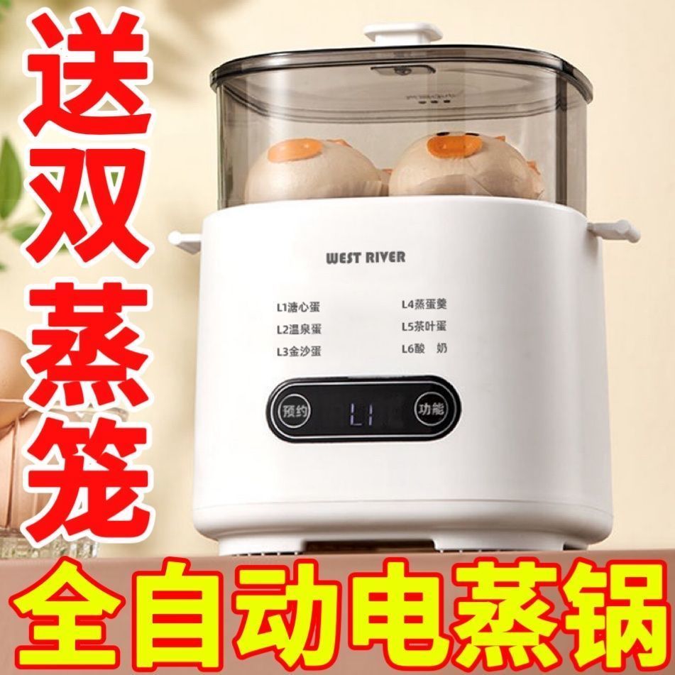 智能全自动煮蛋器蒸蛋器家用小型迷你早餐机蒸鸡蛋神器宿舍小蒸锅