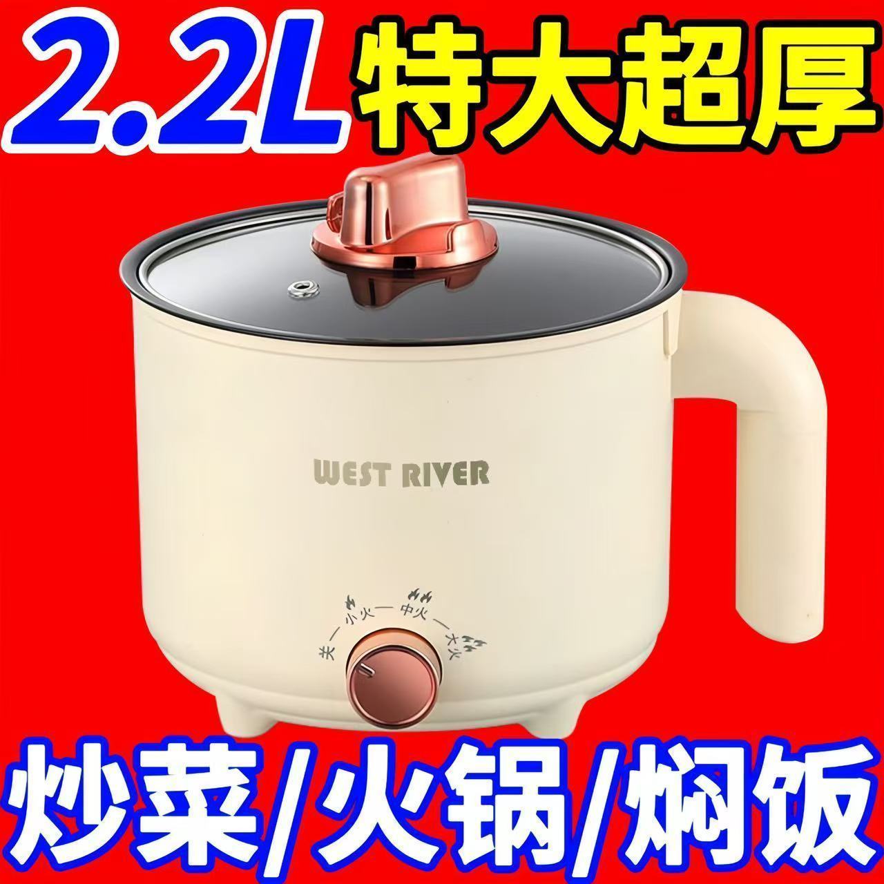 德国全自动电蒸锅不粘电饭煲电煮锅宿舍大容量电热锅多功能电火锅