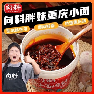 向料胖妹小面调料1kg面馆同款 重庆麻辣佐料炒菜鲜香调料 桶装