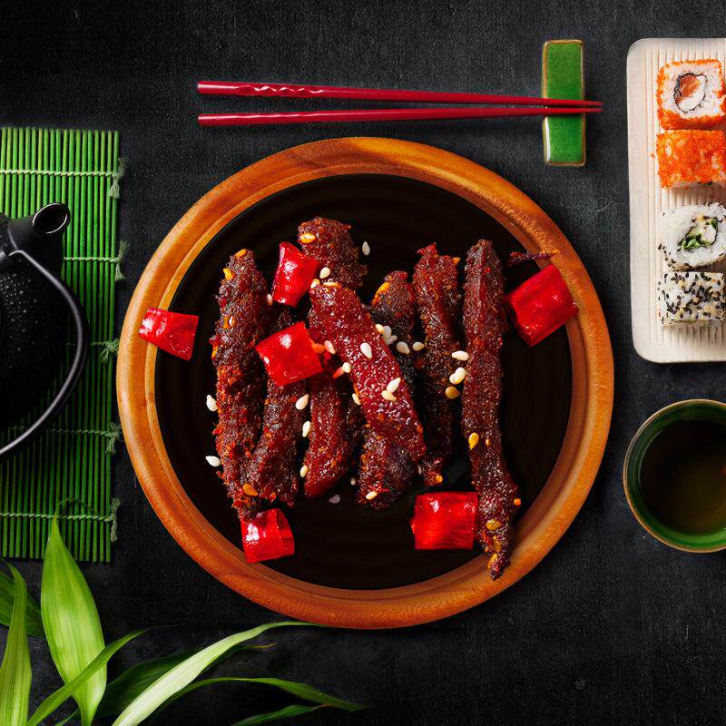 三只松鼠蜀香牛肉100g麻辣牛肉零食熟食小吃解馋香辣牛肉干