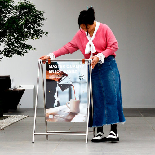 喜茶推荐ins风海报架加重防风