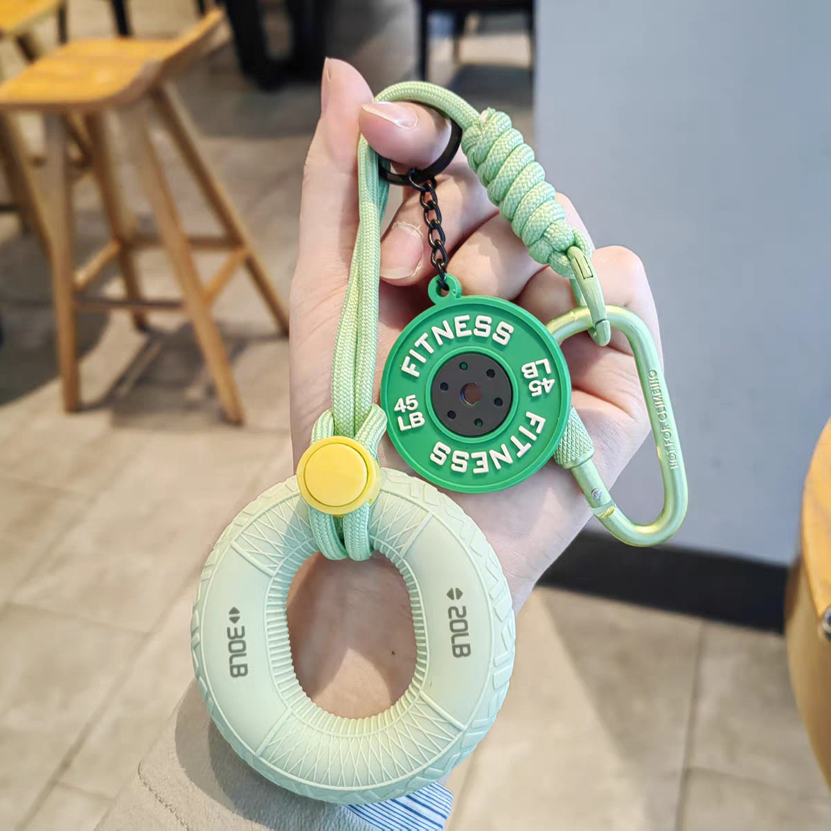 攀岩解压握力圈小挂件背包小挂件