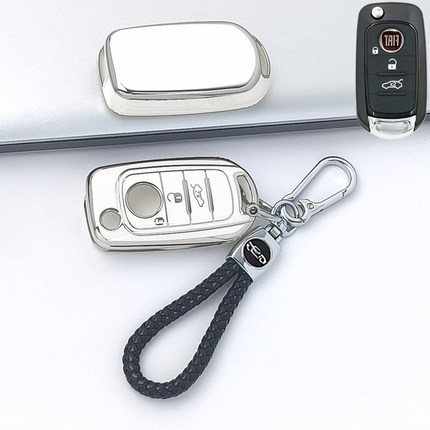 适用菲亚特500钥匙套Tipo Toro男女式Cronos扣Egea壳500X