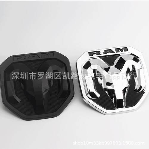 适用新款道奇RAM尾箱标1