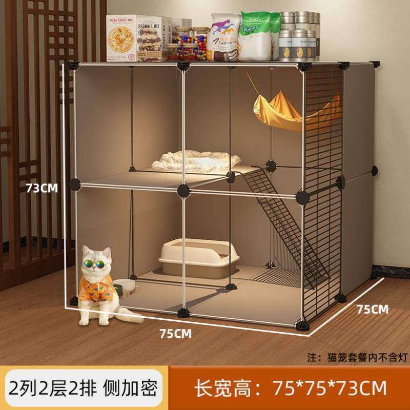 家用室内大猫笼超大空间成年猫幼猫自由组装猫窝猫咪豪华别墅柜笼