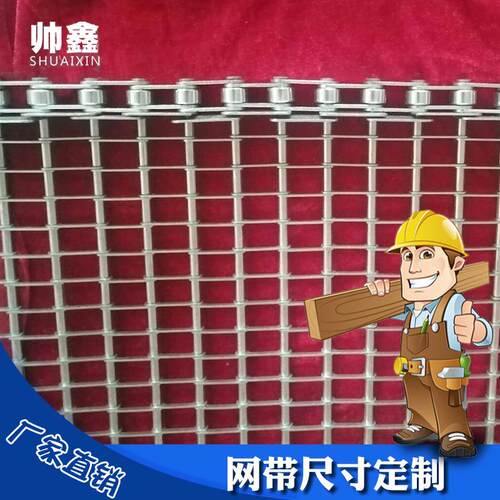 厂家304不锈钢眼睛型网带热卖 非标柚子打包用链条式眼镜网带