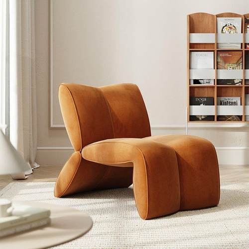 北欧异形单人沙发椅客厅卧室休闲懒人沙发躺椅阳台书房创意靠背椅