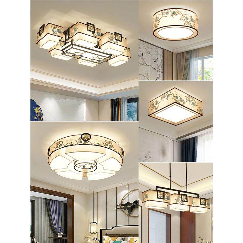 新中式吸顶灯客厅复古中国风大气简约现代全屋套餐书房餐厅卧室灯