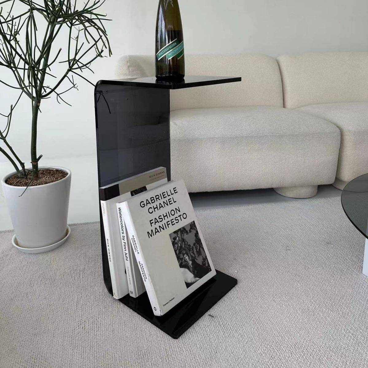 飘窗小桌子亚克力简约透明茶几卧室床上榻榻米矮桌沙发几透明款