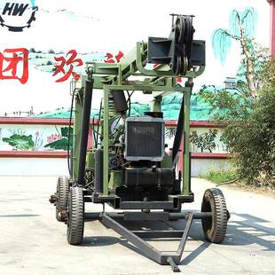 液压水井钻机拖车式600米深井钻机地质勘探岩心钻机xy-3地勘钻机