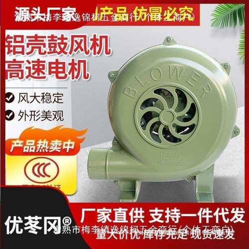 鼓风机220V小型家用烧火猛火灶吹风烧烤电动柴火炉大直销