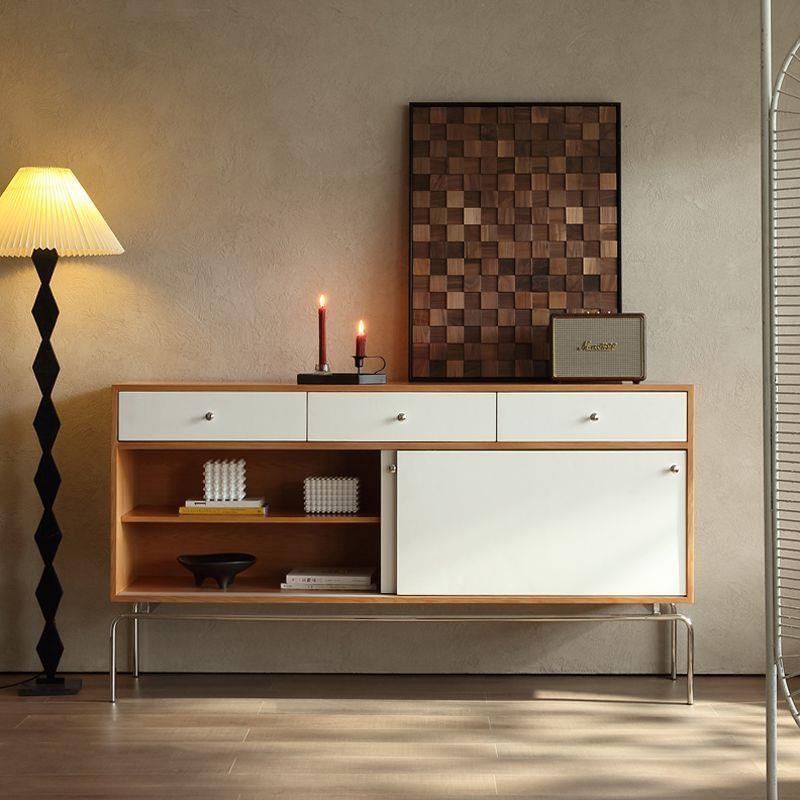 中古实木餐边柜复古风门厅玄关柜客厅储物收纳抽屉柜简约现代边柜