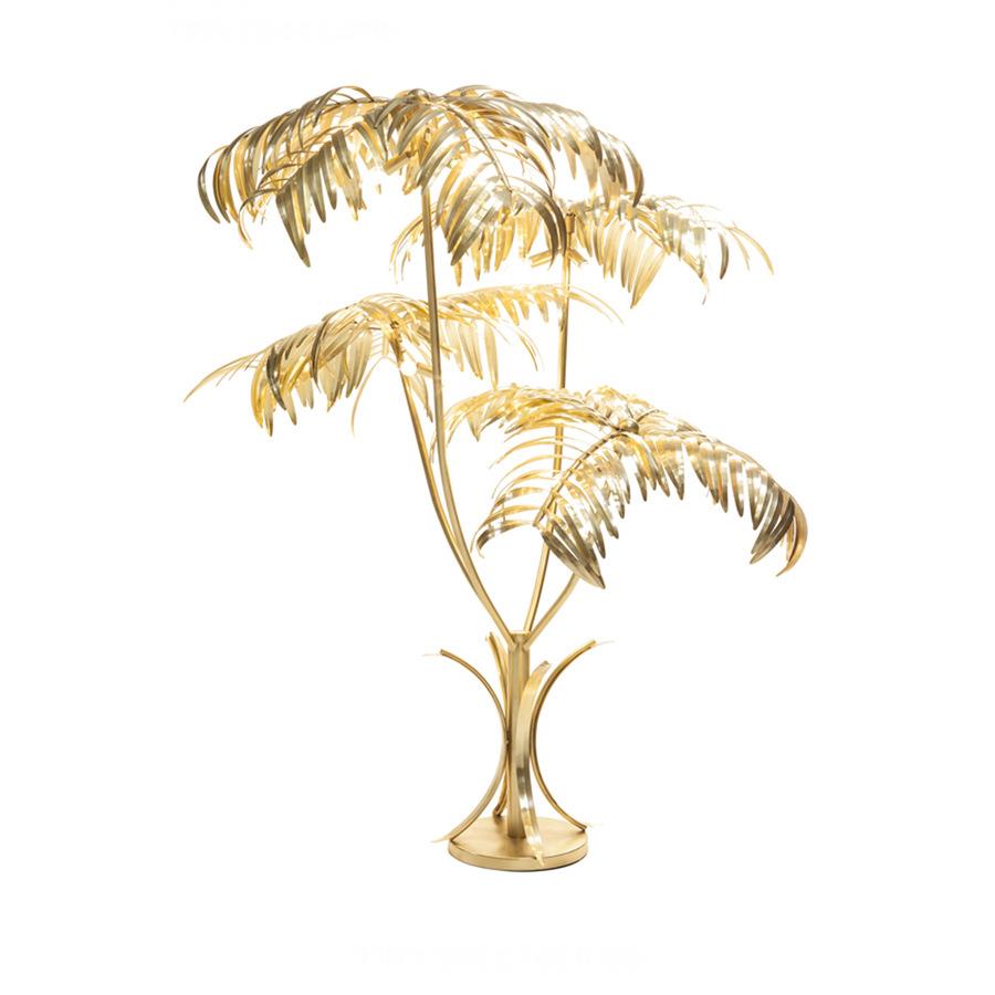 美式轻奢复古台灯软装设计师款酒店别墅/样板房个性植物灯