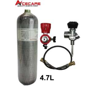4.7L高压碳纤维气瓶全套气瓶高压气罐30Mpa大瓶转小瓶转气配件