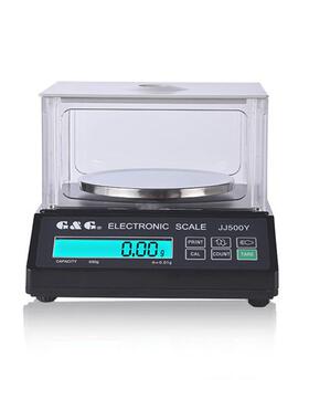 双杰 JJ500Y交直流两用电子天平 JJ200Y液晶屏圆秤盘电子天平