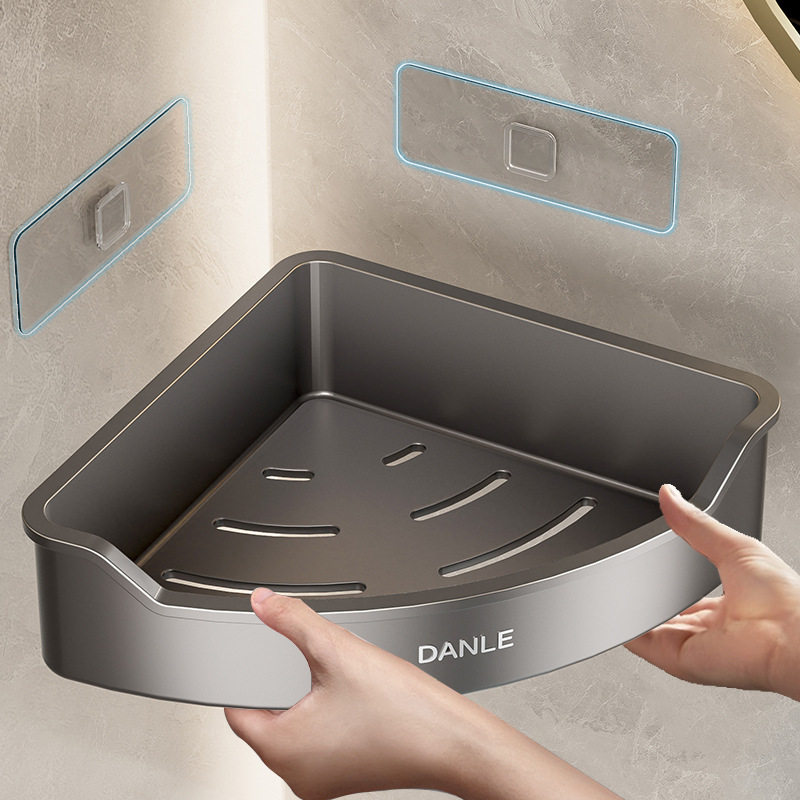 浴室卫生间置物架免打孔壁挂厕所洗手间洗漱台墙上三角篮收纳架子,收纳整理,整理架/置物架/收纳架,淘宝优惠券,粉丝福利购,淘宝优惠卷