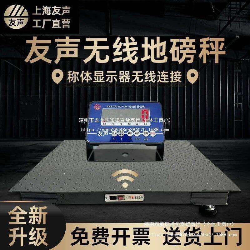 友声地磅秤1-3吨地磅工厂称猪牛地磅称工业物流小型电子地磅秤5吨