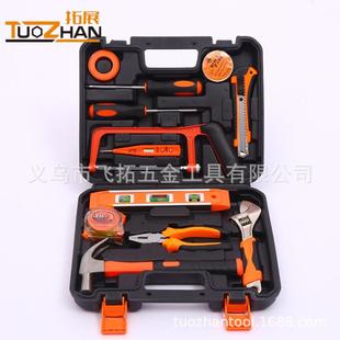 家用五金工具套装 多功能手提便携手动工具拓展工具13件套尖嘴钳