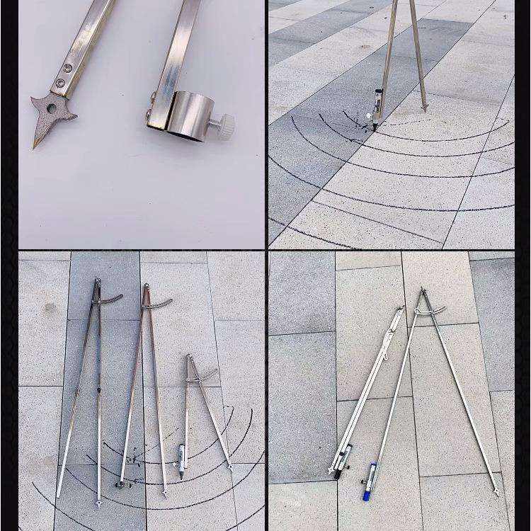 巧致工业级圆规画规不锈钢大园规专业划线器特大号划规装修绘图尖