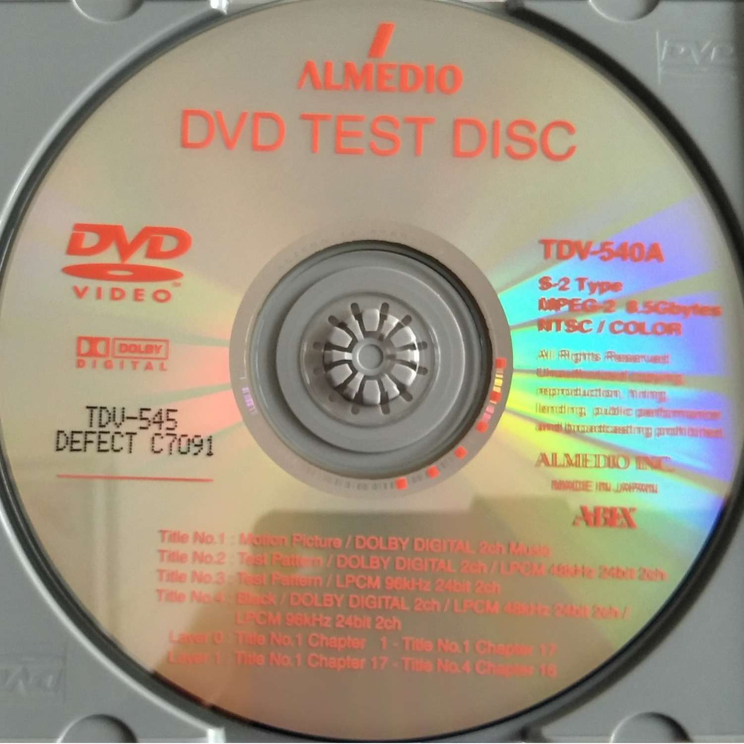 ABEX测试TDV-540A TDV-540C TDV-541 TDV-541C TDV-545 TDV-545C