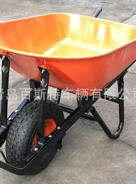 美洲澳洲深斗大斗独轮手推车 WB8614 园林建筑 手推工具车