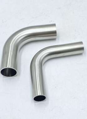 316L不锈钢EP级标准全自动焊接90度直角弯头 气体异径三通大小头