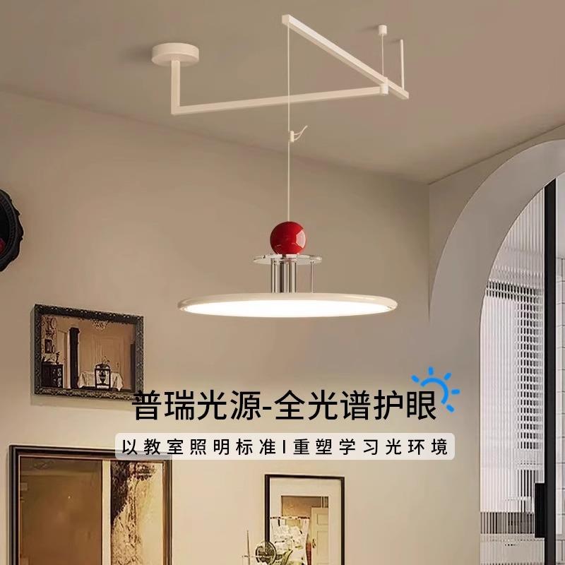 2025年新款摇臂餐厅吊灯简约现代设计师可移位饭厅灯广东中山灯具