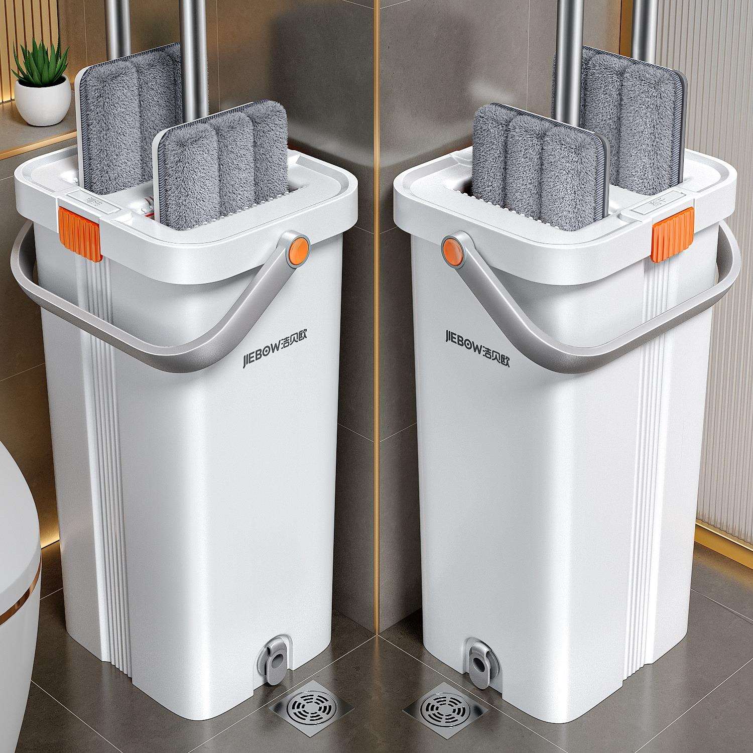 拖把2024新款家用免手洗平板刮水桶一拖地净懒人神器干湿两用拖布